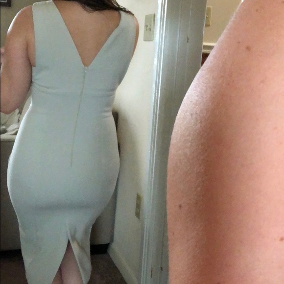 Tan bodycon ASOS dress. - Picture 3 of 4